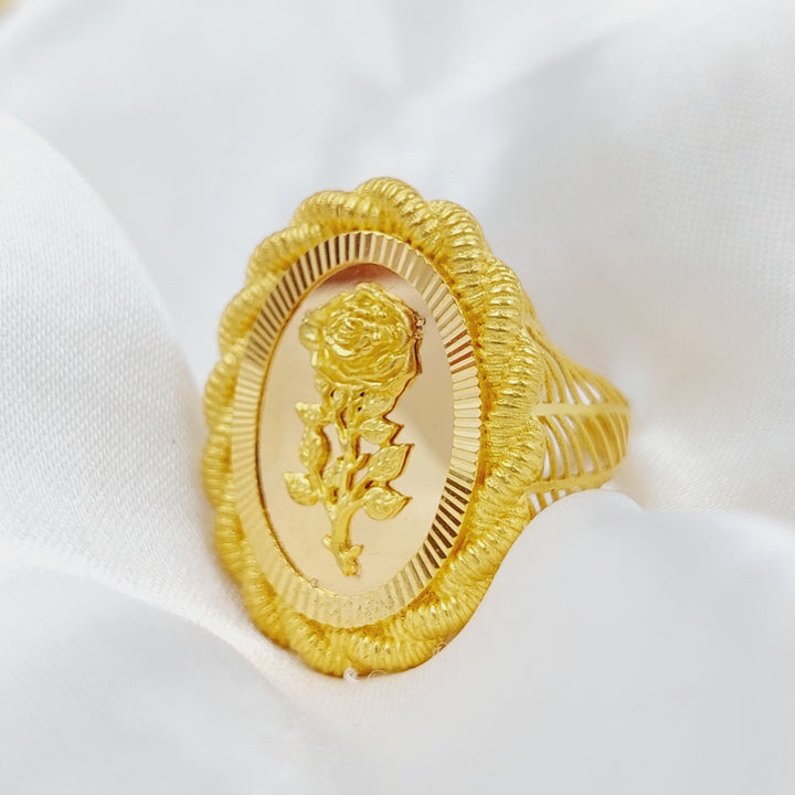 21K Gold Ounce Ring by Saeed Jewelry - Image 4