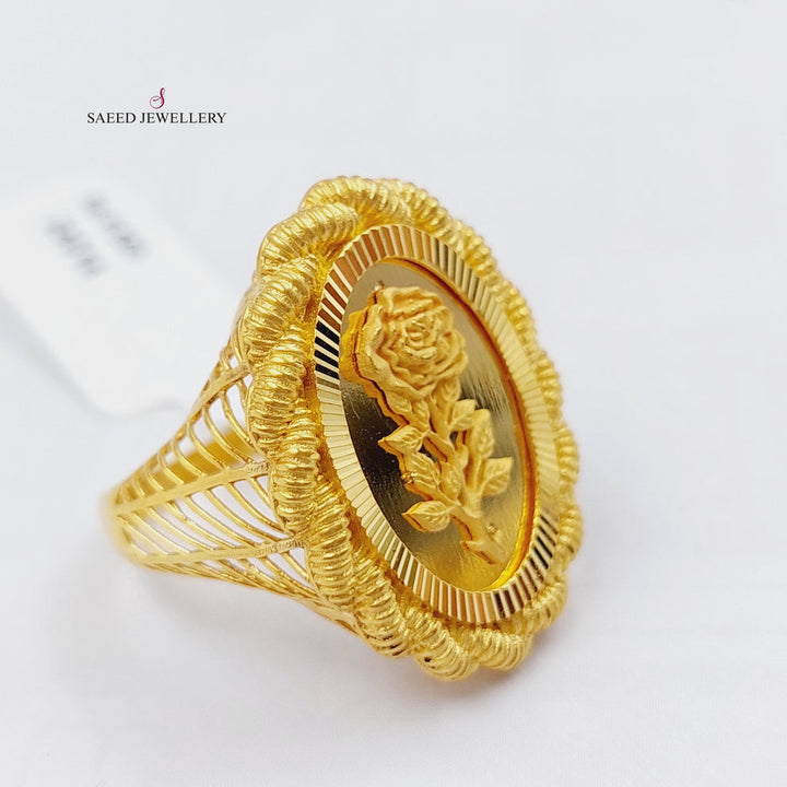 21K Gold Ounce Ring by Saeed Jewelry - Image 8