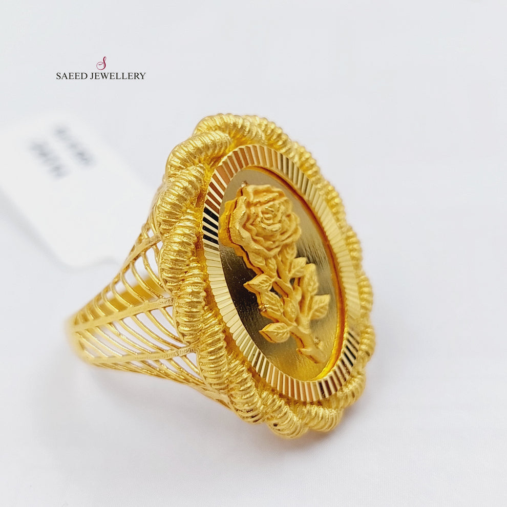 21K Gold Ounce Ring by Saeed Jewelry - Image 6