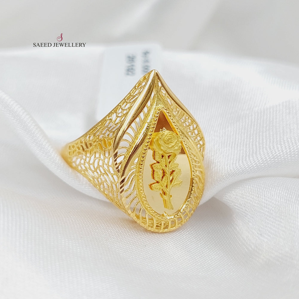 21K Gold Ounce Ring by Saeed Jewelry - Image 2