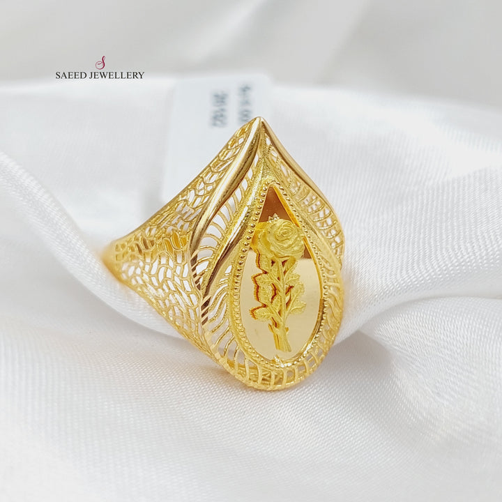 21K Gold Ounce Ring by Saeed Jewelry - Image 2