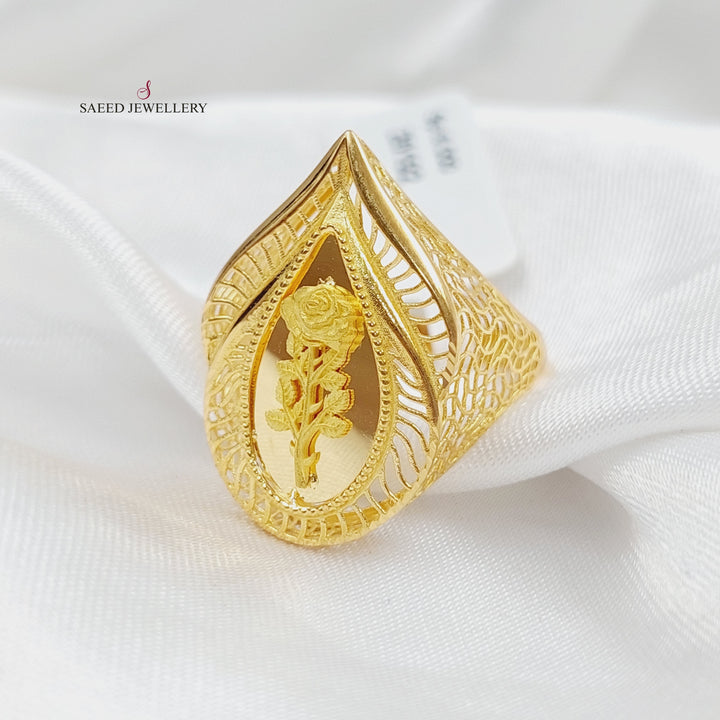 21K Gold Ounce Ring by Saeed Jewelry - Image 4