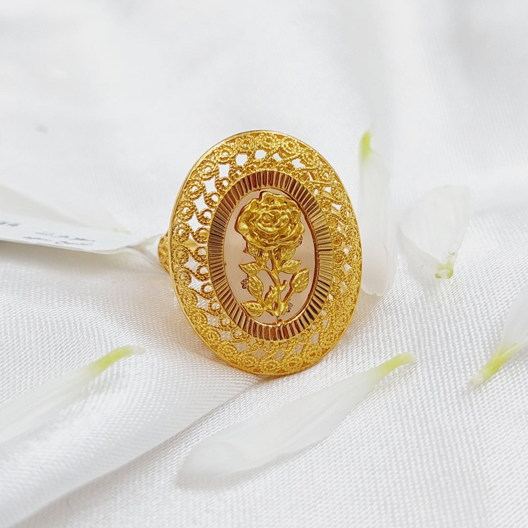 21K Ounce Ring Made of 21K Yellow Gold by Saeed Jewelry-26193