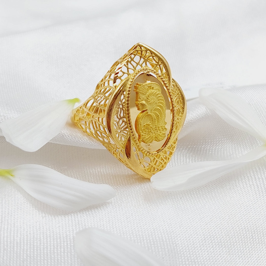 21K Gold Ounce Ring by Saeed Jewelry - Image 3