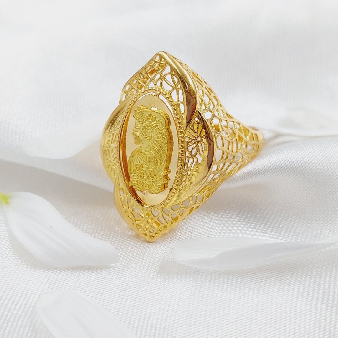 21K Gold Ounce Ring by Saeed Jewelry - Image 1