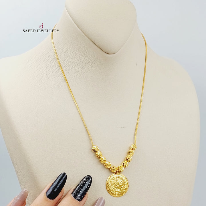 21K Gold Rashadi Balls Necklace by Saeed Jewelry - Image 1