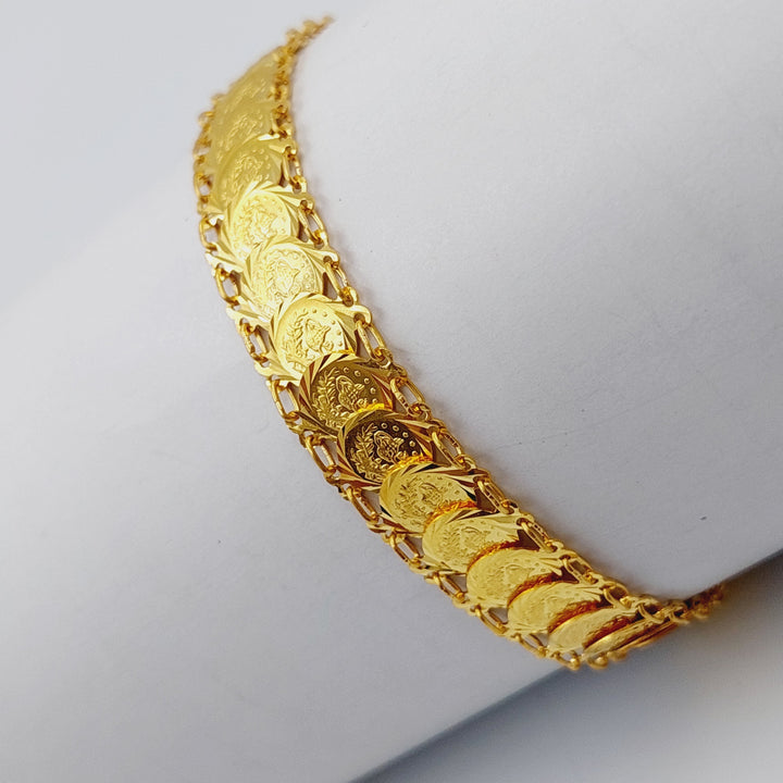 21K Gold Rashadi Bracelet by Saeed Jewelry - Image 4