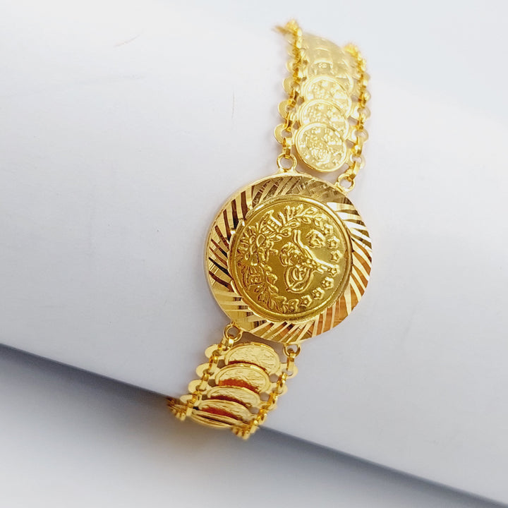 21K Gold Rashadi Bracelet by Saeed Jewelry - Image 1