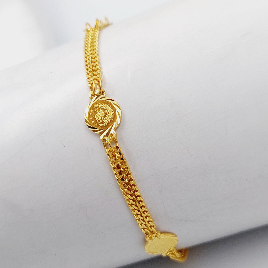 21K Gold Rashadi Bracelet by Saeed Jewelry - Image 2