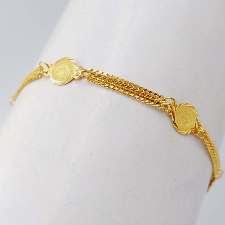 21K Gold Rashadi Bracelet by Saeed Jewelry - Image 1