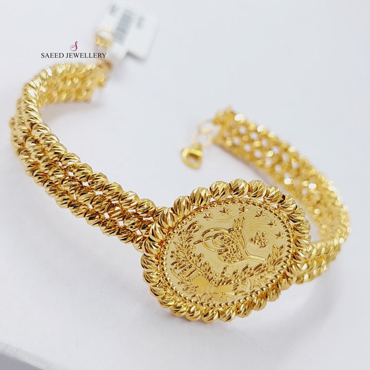 21K Gold Rashadi Bracelet by Saeed Jewelry - Image 2