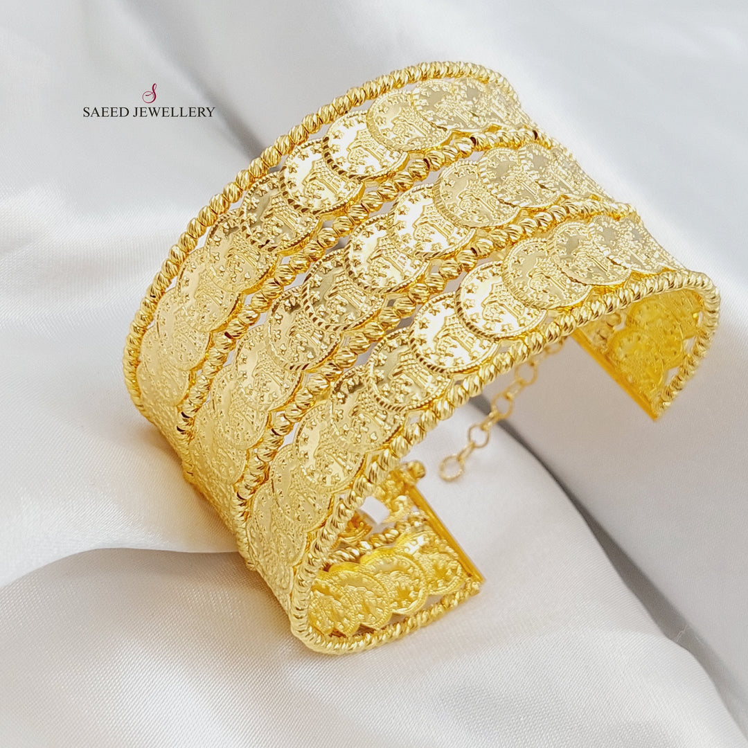 21K Gold Rashadi Bracelet by Saeed Jewelry - Image 4