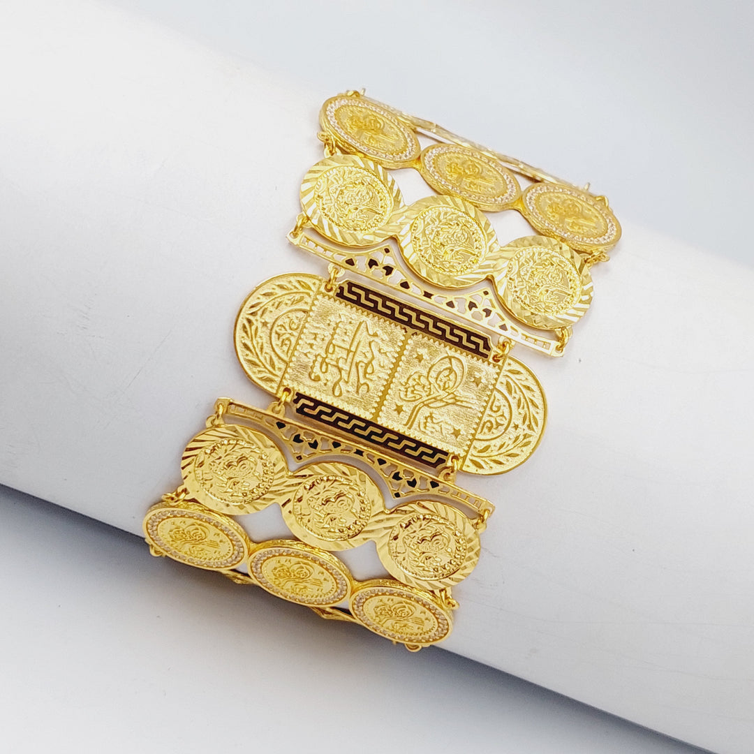 21K Gold Rashadi Bracelet by Saeed Jewelry - Image 1