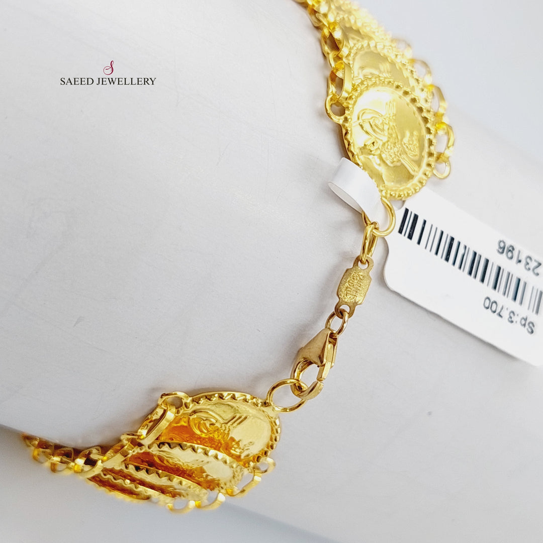 21K Gold Rashadi Bracelet by Saeed Jewelry - Image 2