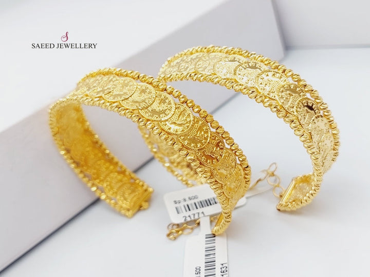 21K Gold Rashadi Bracelet by Saeed Jewelry - Image 3