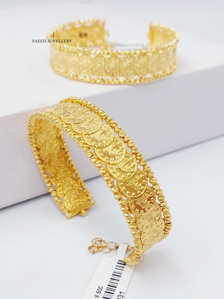 21K Gold Rashadi Bracelet by Saeed Jewelry - Image 1