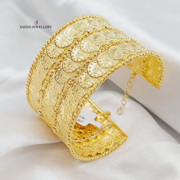 21K Gold Rashadi Bracelet by Saeed Jewelry - Image 6