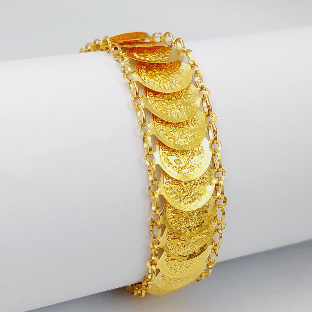 21K Gold Rashadi Bracelet by Saeed Jewelry - Image 4