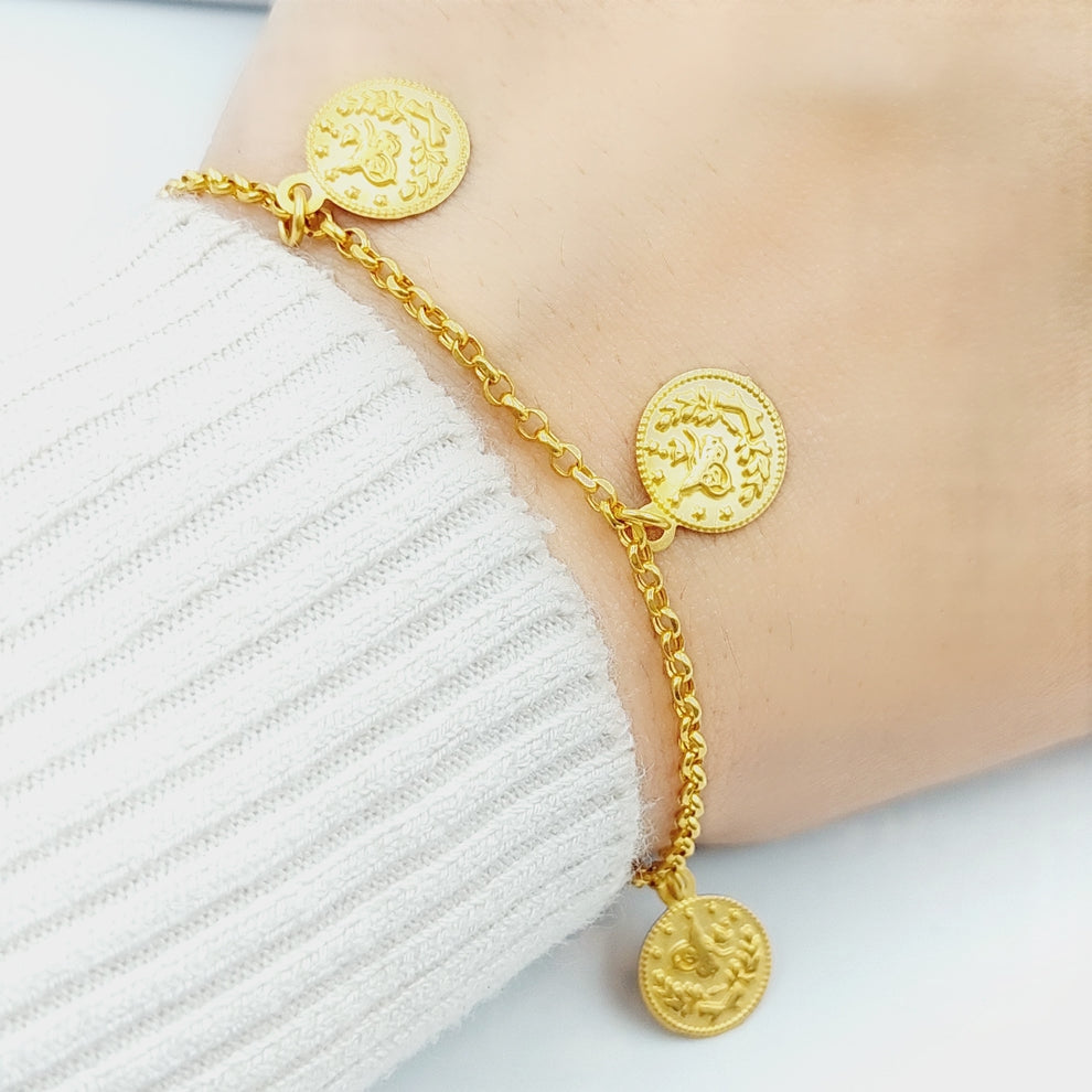 21K Gold Rashadi Bracelet by Saeed Jewelry - Image 2