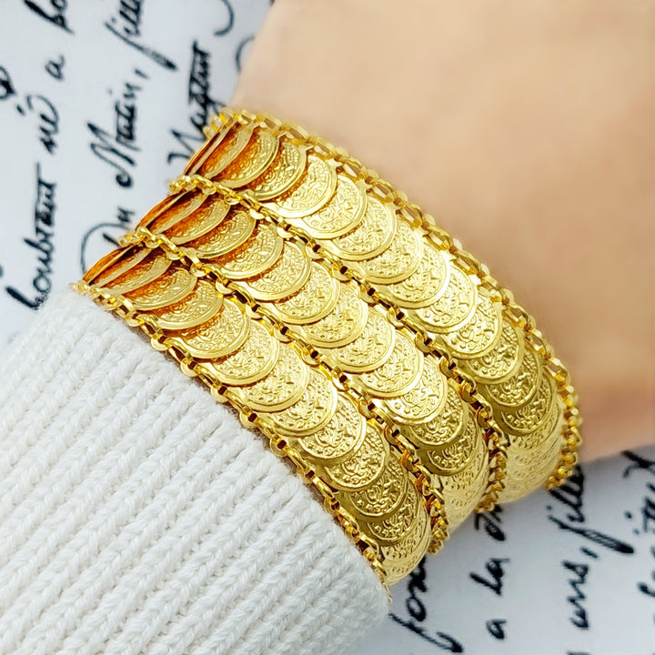 21K Gold Rashadi Bracelet by Saeed Jewelry - Image 2