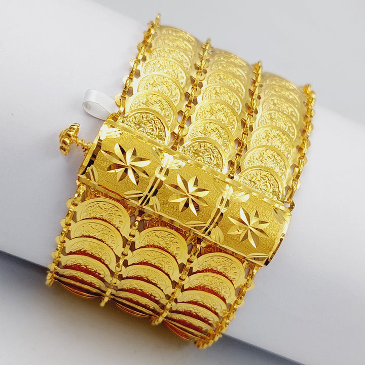 21K Gold Rashadi Bracelet by Saeed Jewelry - Image 5