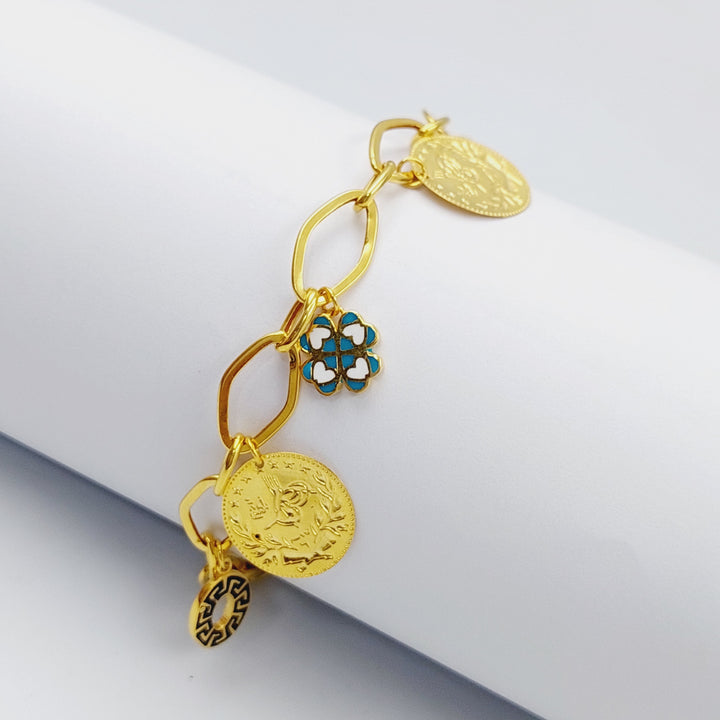 21K Rashadi Bracelet Made of 21K Yellow Gold by Saeed Jewelry-25712