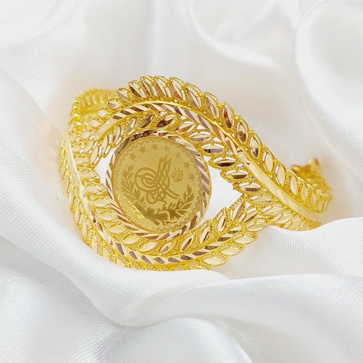 21K Gold Rashadi Bracelet by Saeed Jewelry - Image 3