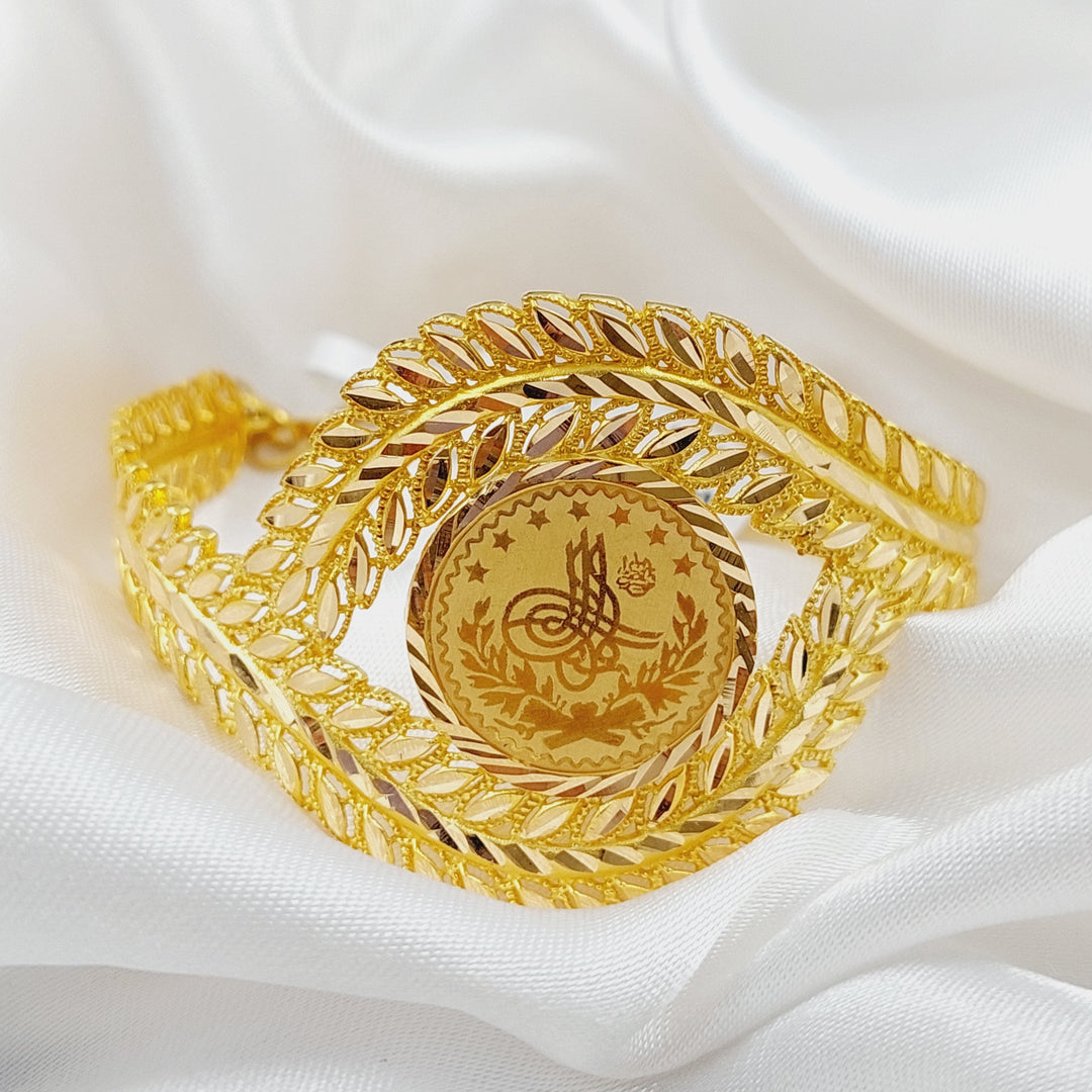 21K Gold Rashadi Bracelet by Saeed Jewelry - Image 7