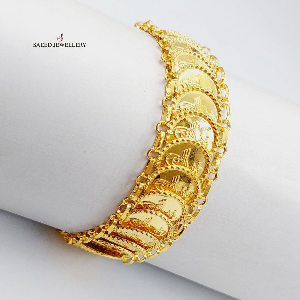 21K Gold Rashadi Bracelet by Saeed Jewelry - Image 7