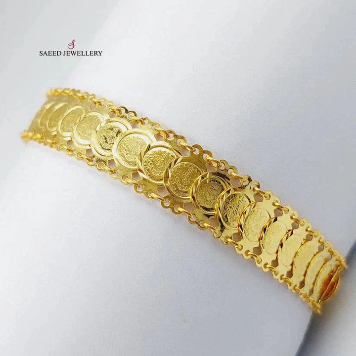 21K Gold Rashadi Bracelet by Saeed Jewelry - Image 2