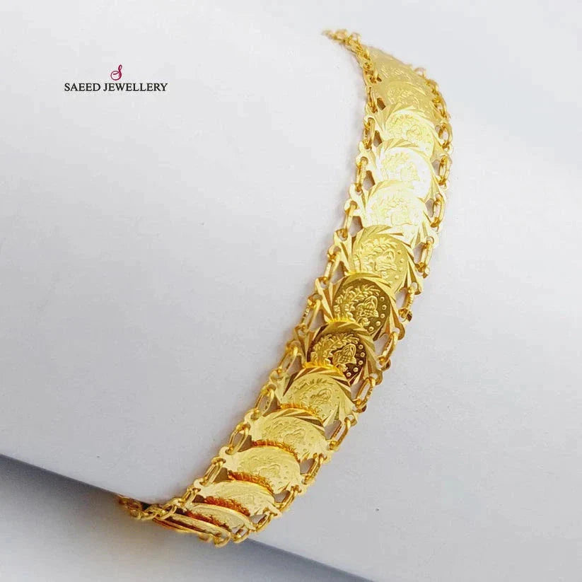 21K Gold Rashadi Bracelet by Saeed Jewelry - Image 5