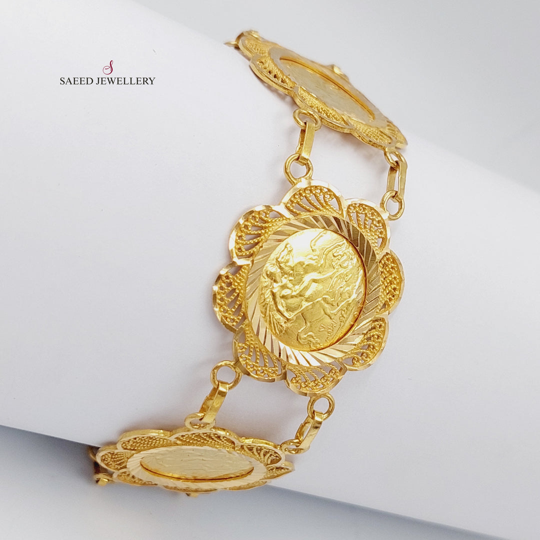 21K Gold Rashadi Bracelet by Saeed Jewelry - Image 1