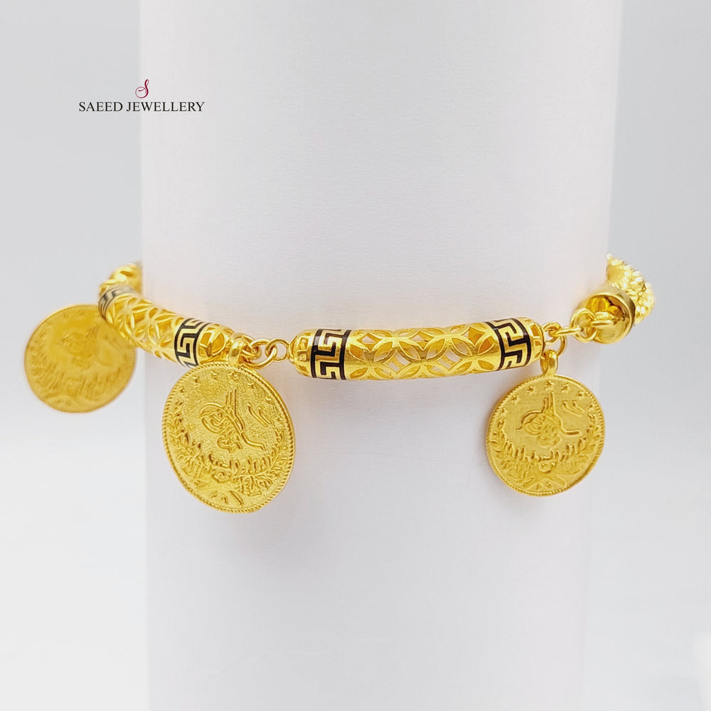 21K Gold Rashadi Bracelet by Saeed Jewelry - Image 2