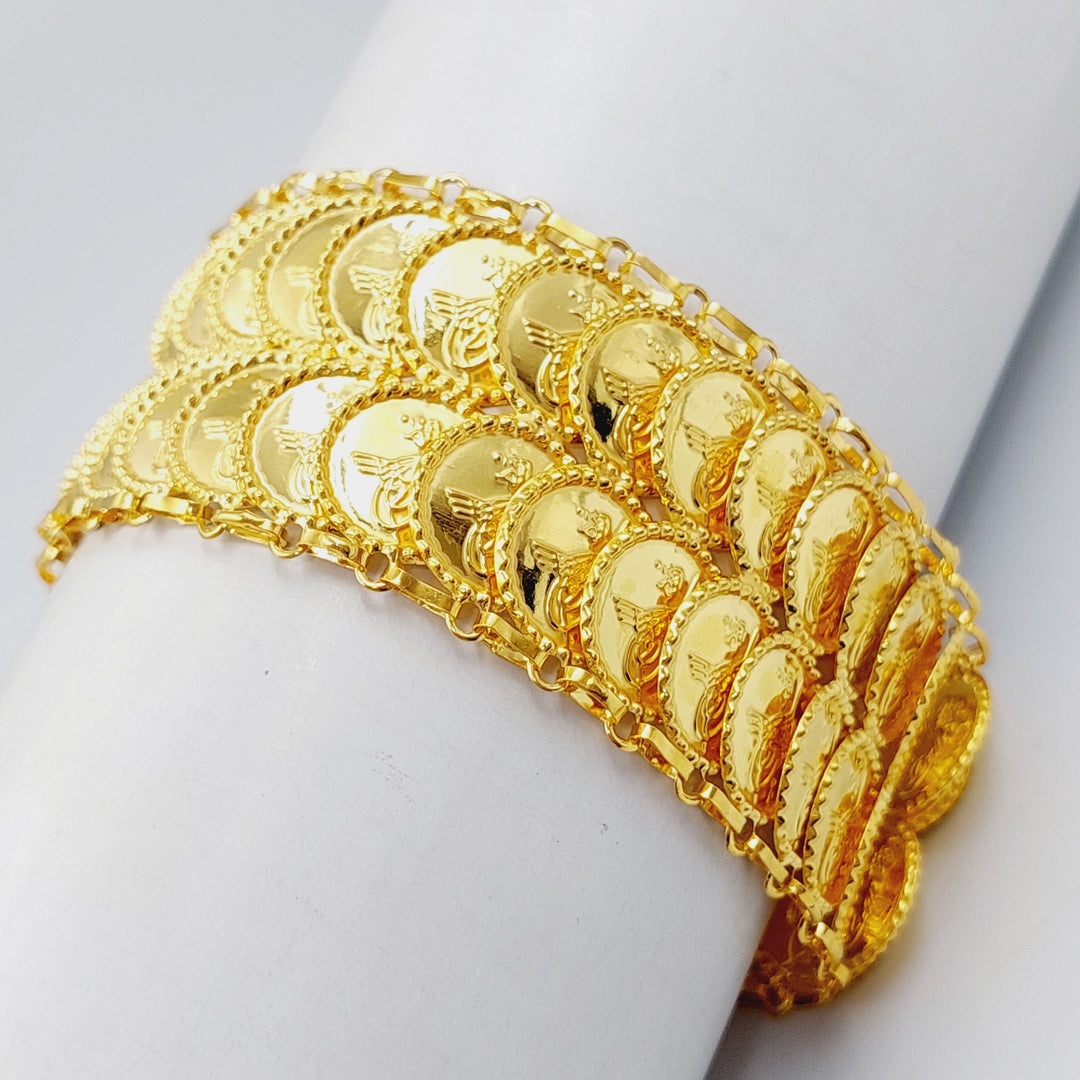 21K Gold Rashadi Bracelets by Saeed Jewelry - Image 4