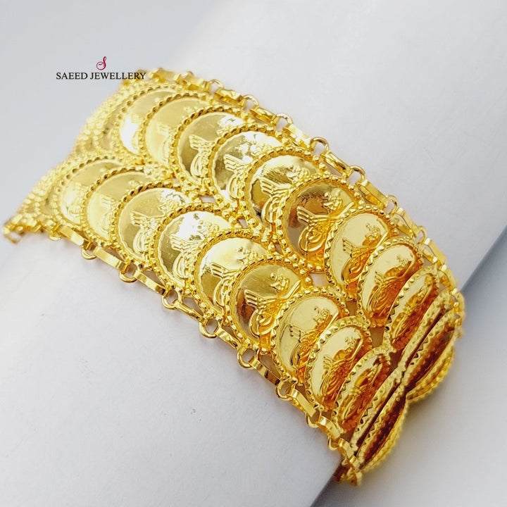 21K Gold Rashadi Bracelets by Saeed Jewelry - Image 5