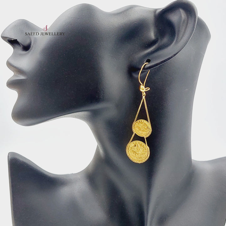 21K Gold Rashadi Earrings by Saeed Jewelry - Image 1