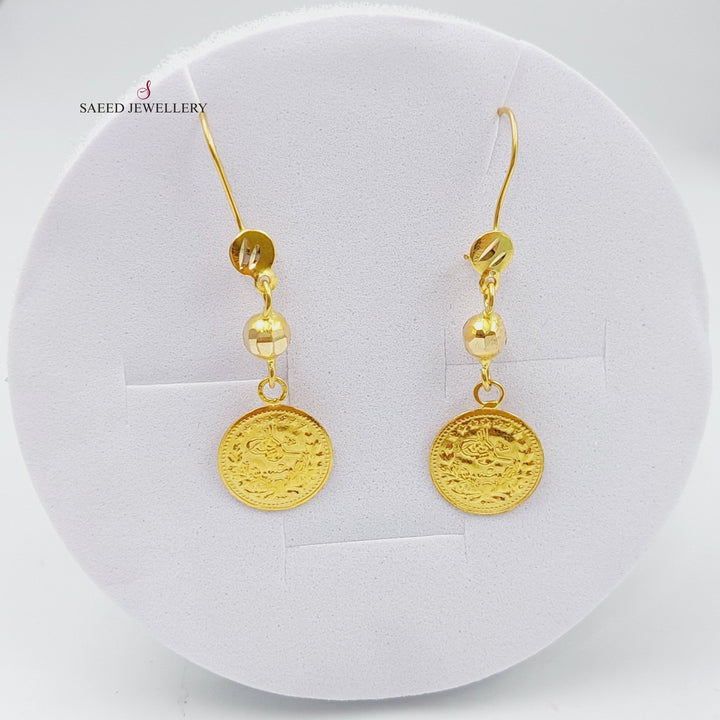 21K Gold Rashadi Earrings by Saeed Jewelry - Image 1