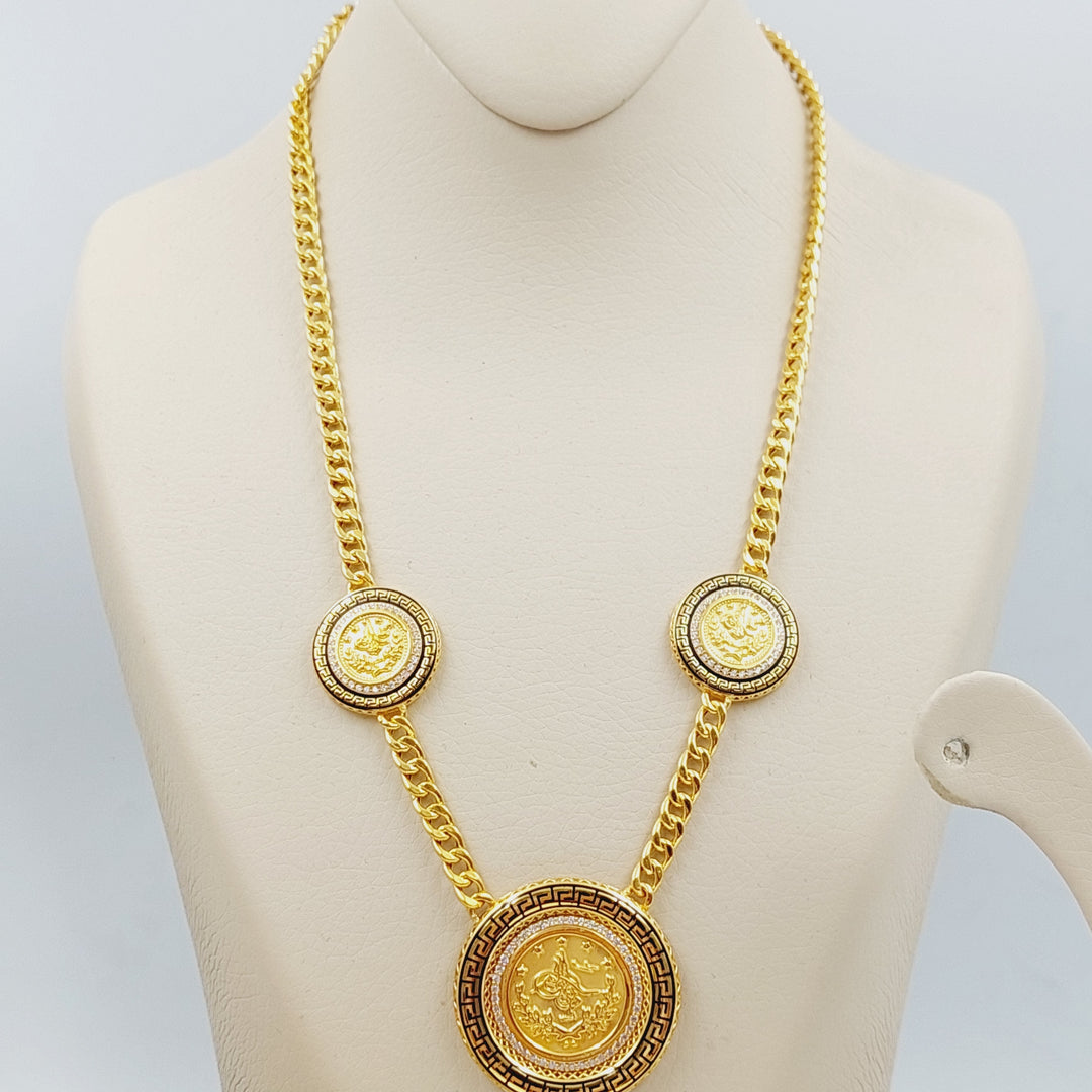 21K Gold Rashadi Enamel Set by Saeed Jewelry - Image 2