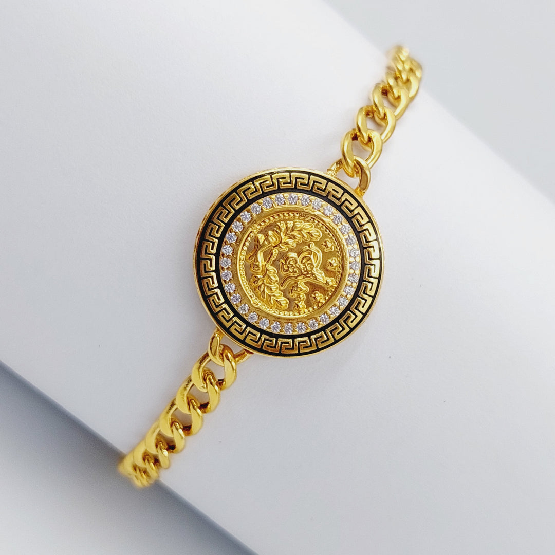 21K Gold Rashadi Enamel Set by Saeed Jewelry - Image 5