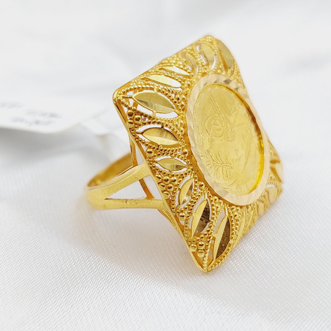 21K Gold Rashadi Fancy Ring by Saeed Jewelry - Image 1