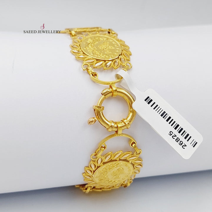 21K Gold Rashadi Model Bracelet by Saeed Jewelry - Image 8