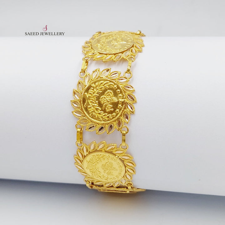 21K Gold Rashadi Model Bracelet by Saeed Jewelry - Image 11