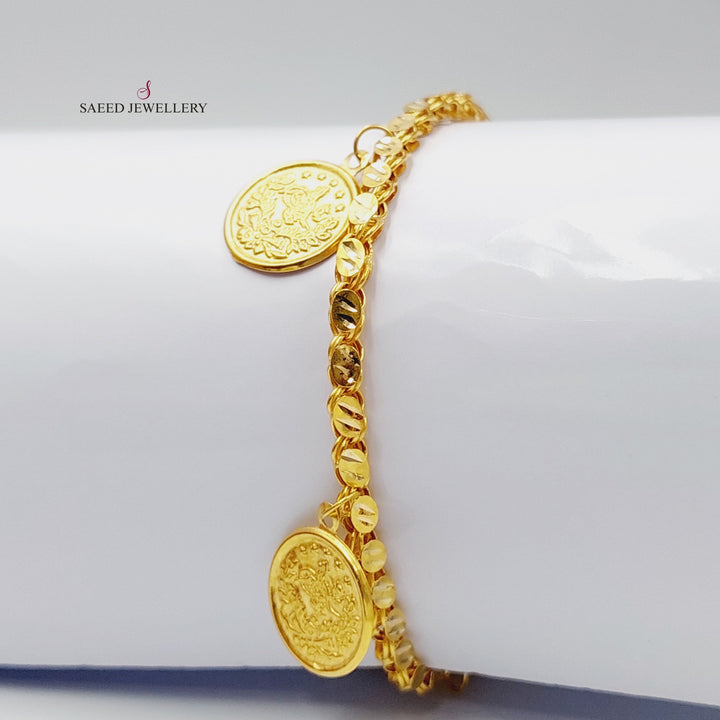 21K Gold Rashadi Model Bracelet by Saeed Jewelry - Image 9