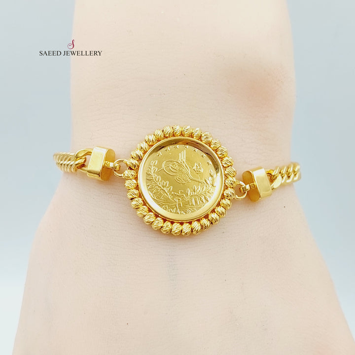 21K Gold Rashadi Model Bracelet by Saeed Jewelry - Image 2