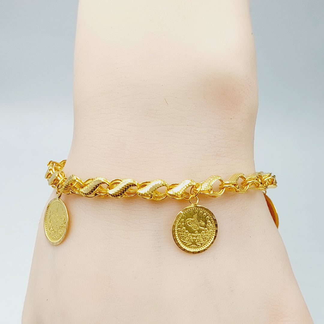 21K Gold Rashadi Model Bracelet by Saeed Jewelry - Image 2