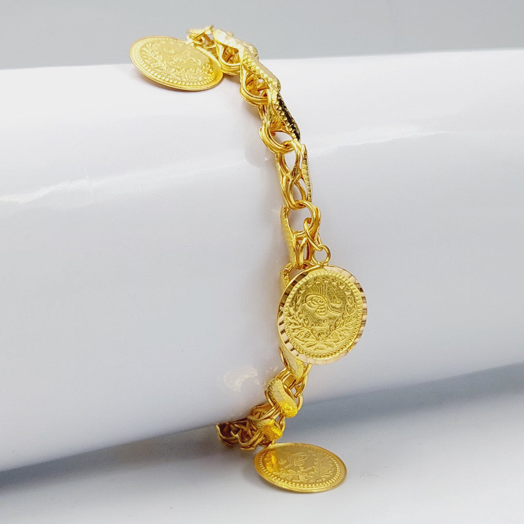 21K Rashadi Model Bracelet Made of 21K Yellow Gold by Saeed Jewelry-27238