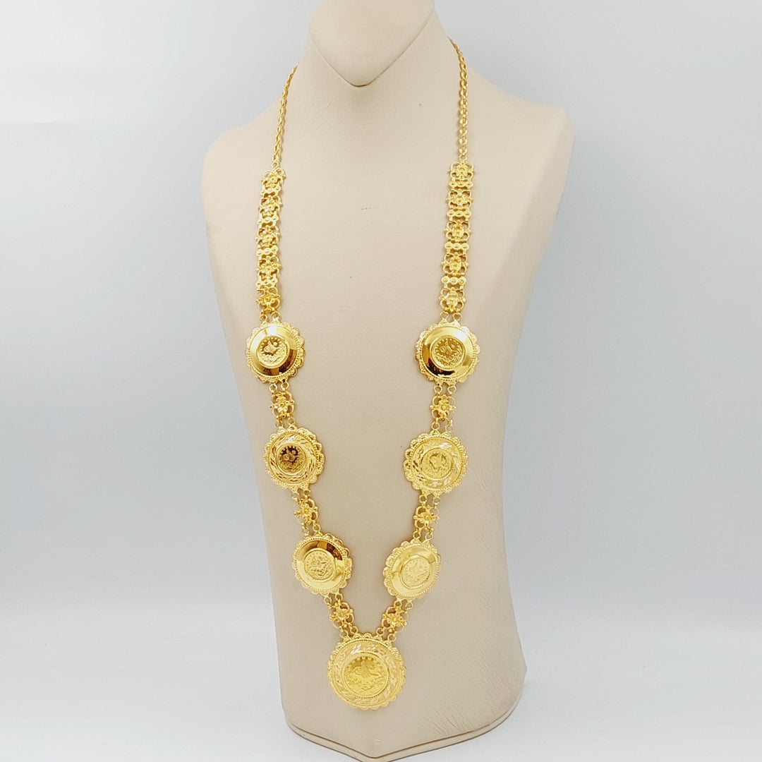 21K Gold Rashadi Model Necklace by Saeed Jewelry - Image 2