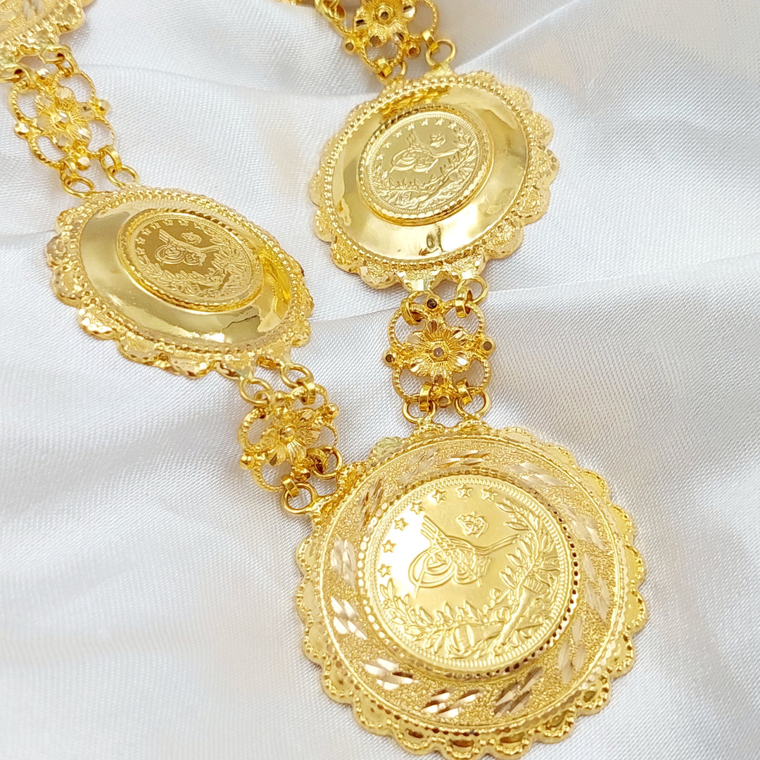 21K Gold Rashadi Model Necklace by Saeed Jewelry - Image 4