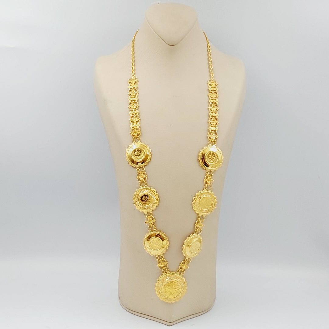 21K Rashadi Model Necklace Made of 21K Yellow Gold by Saeed Jewelry-26424
