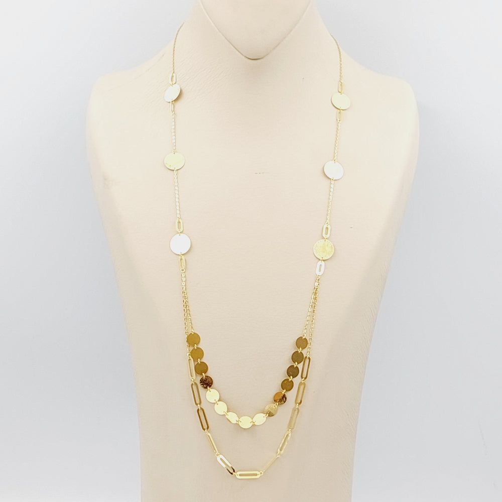 21K Rashadi Model Necklace Made of 21K Yellow Gold by Saeed Jewelry-26518